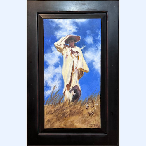 Click to view detail for A Gust of Wind, after John Singer Sargent 21x11 $750